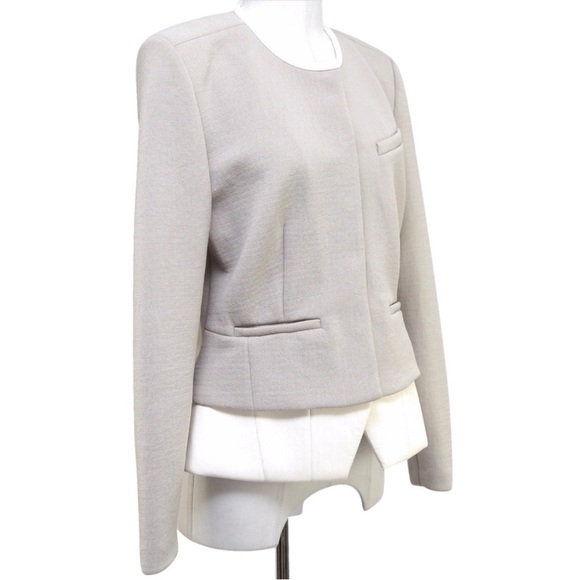 IRO Clyde leather trim blazer jacket - Picture 4 of 11